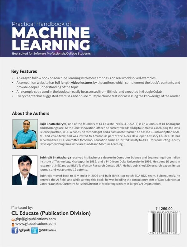 GKP Practical Handbook of Machine learning for Beginners | College Students | Software Professionals - by Sujit Bhattacharyya & Subhrajit Bhattacharya