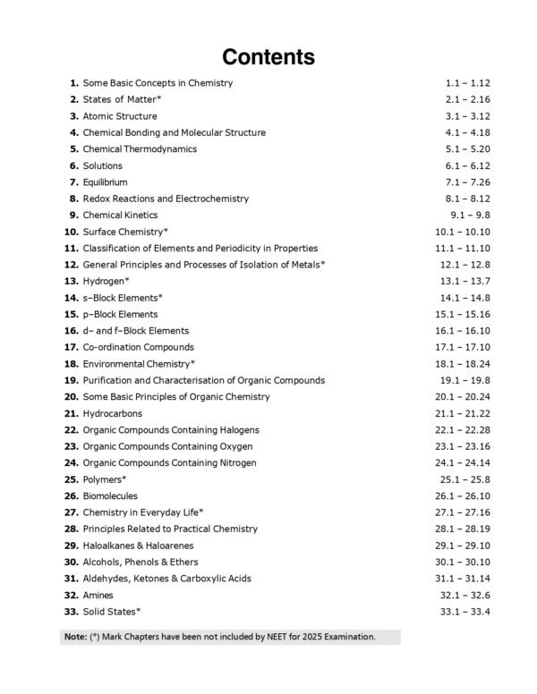 NEET 2025 : Objective Chemistry Exam Guide | Includes Solved Papers 2016-2024 & 3 Practice Papers | Chapter-wise 2000+ MCQs