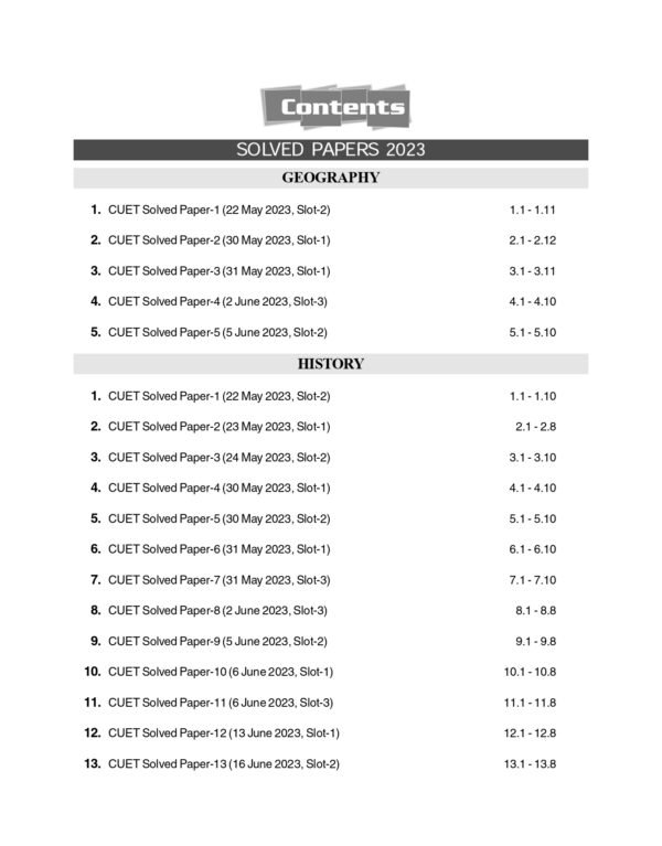 NTA CUET-UG 2025 : Humanities - 47 Previoius Year Solved Papers - (6 Geography | 14 History | 13 Political Science | 7 Psychology | 7 Sociology) by Career Launcher