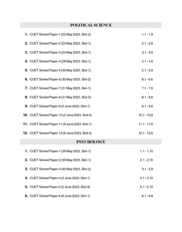 NTA CUET-UG 2025 : Humanities - 47 Previoius Year Solved Papers - (6 Geography | 14 History | 13 Political Science | 7 Psychology | 7 Sociology) by Career Launcher