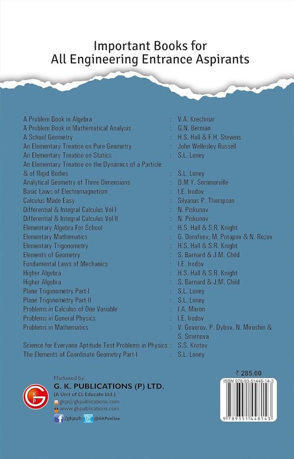 Elementary Trigonometry by H.S.Hall & S.R.Knight | Important Book for All Engineering Entrance Aspirants
