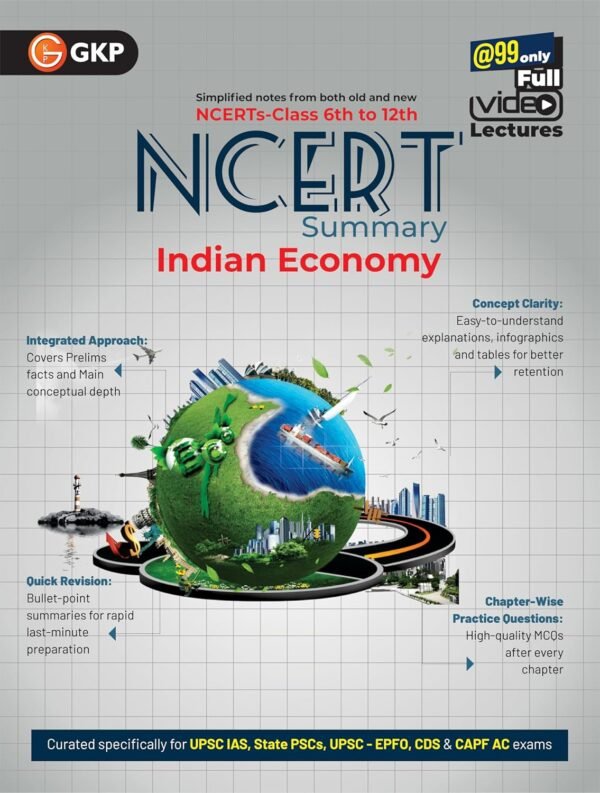 UPSC NCERT 2025 : Indian Economy (Class 6 to 12) for Civil Services & State PSC Exams | Chapter-Wise Practice Questions