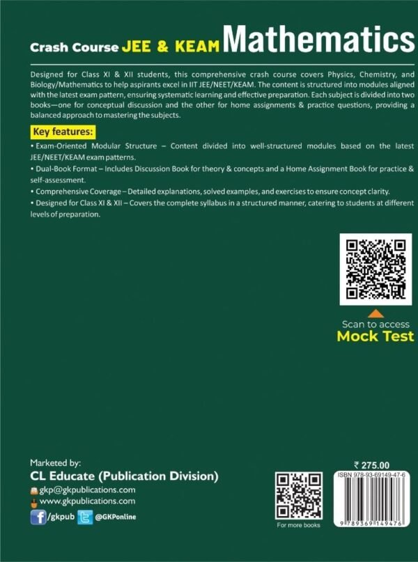 GKP Crash Course 2025 : IIT and KEAM Class XI & XII Mathematics - Discussion