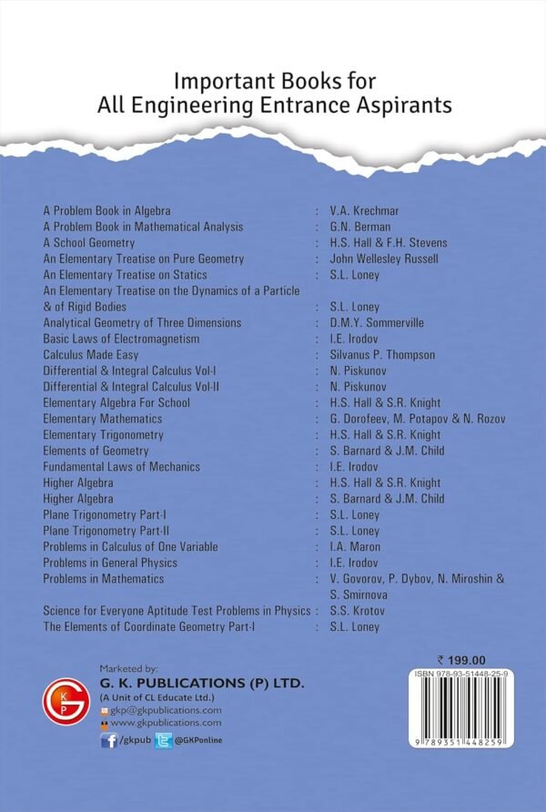 Science for Everyone Aptitude Test Problems in Physics by S.S. Krotov | Ideal for JEE, SAT, GRE & Engineering Exams