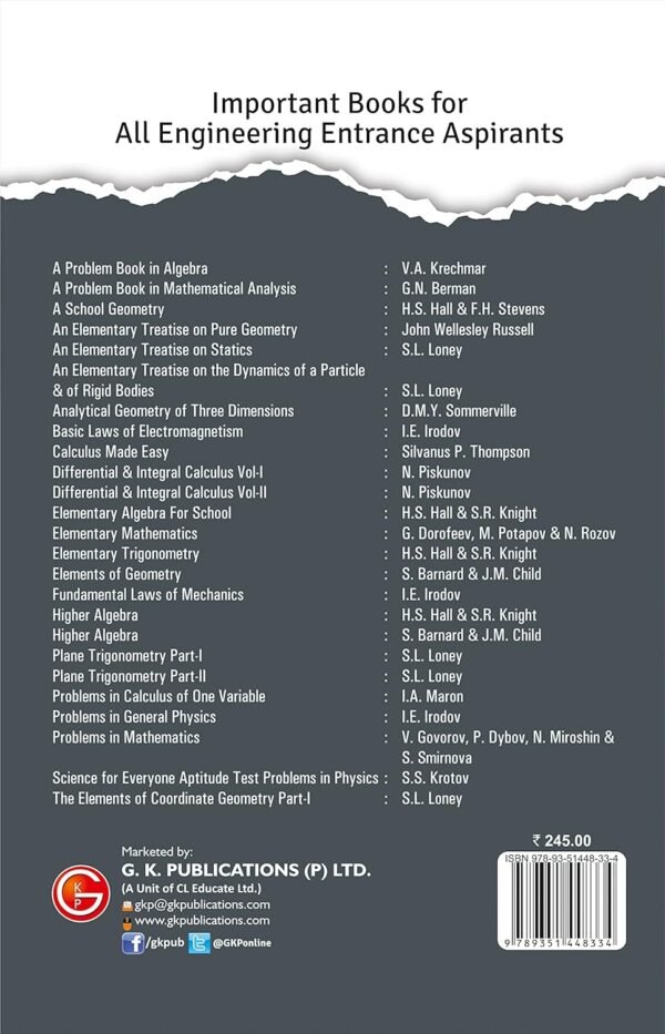 Problems in Mathematics by V.Rovorov, P. Dybov, N. Miroshin & S.Smirnova | Ideal for JEE, SAT, GRE & Engineering Exams
