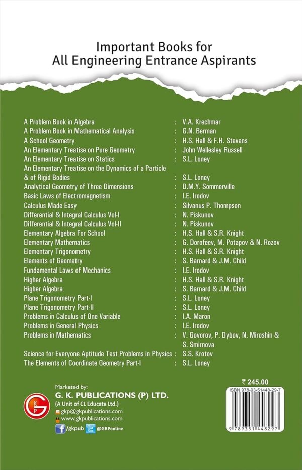 Dynamics of a Particle and of Rigid Bodies (Metric Edition) by S.L. Loney | Ideal for JEE, SAT, GRE & Engineering Exams