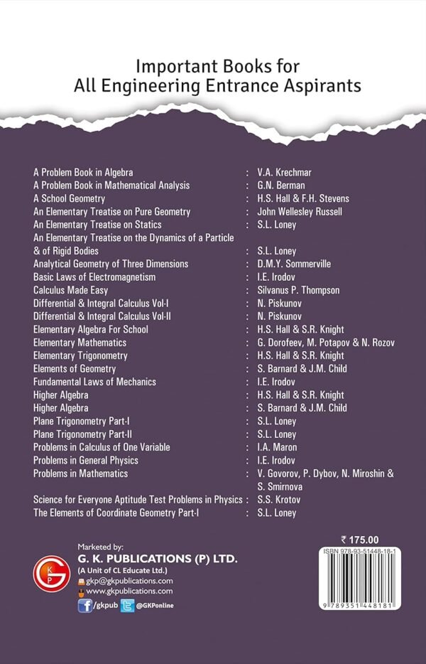 Fundamental Laws of Mechanics by I.E. Irodov | Ideal for JEE, SAT, GRE & Engineering Exams