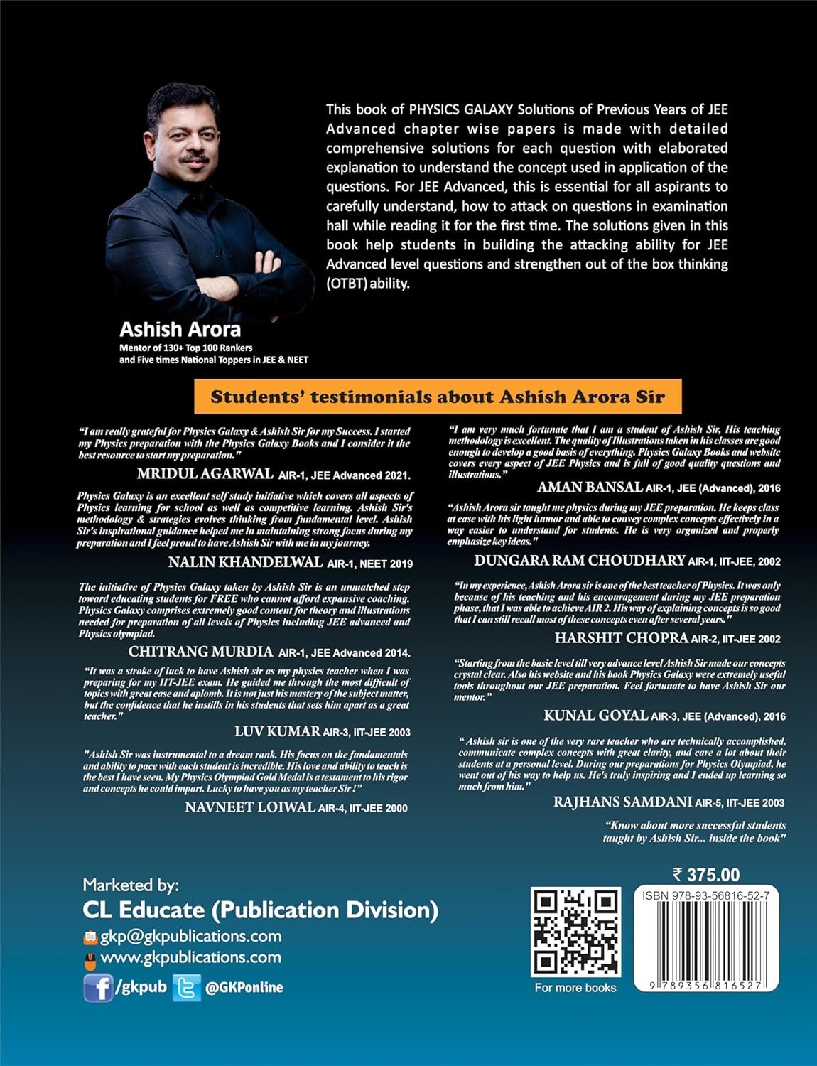 physics gaglaxy pyq analysis jee advanced back